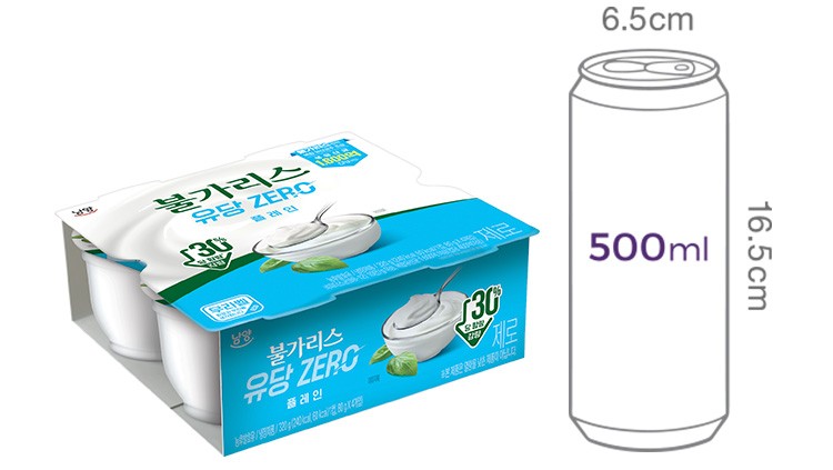 [남양] 떠먹는 불가리스 제로 요거트 플레인 (80g X 4개)