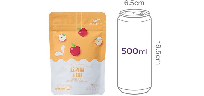 [리틀스푼] 요거트큐브 요거랑 사과 16g