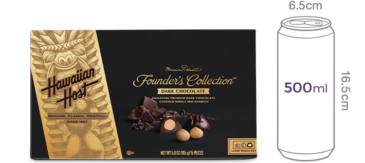 [하와이안호스트] 파운더스컬렉션 다크 초콜릿 165g (15 pcs)
