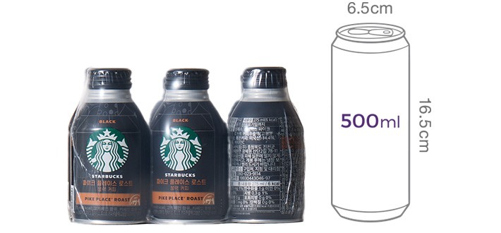 [스타벅스] 파이크플레이스로스트블랙커피 (275mL X 6입)