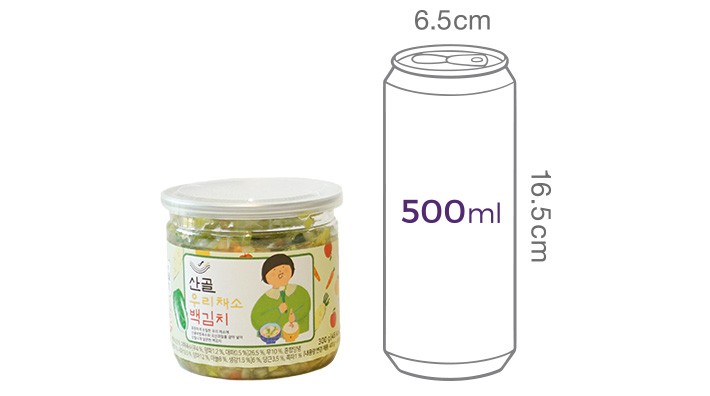 [에코맘의산골이유식]산골 우리채소백김치 300g