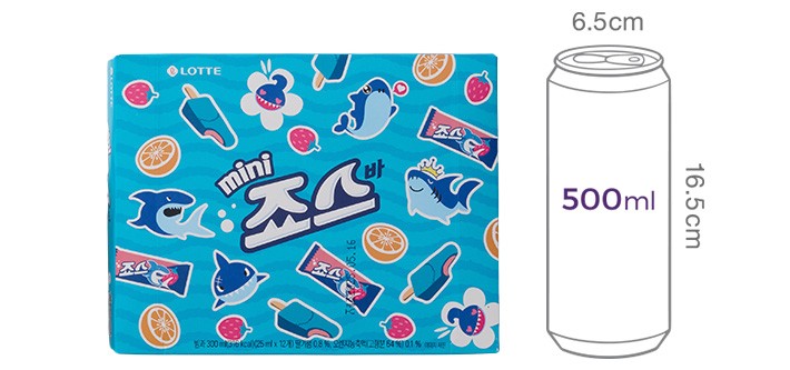 [롯데웰푸드] 미니 죠스바 (25mL X 12개입)