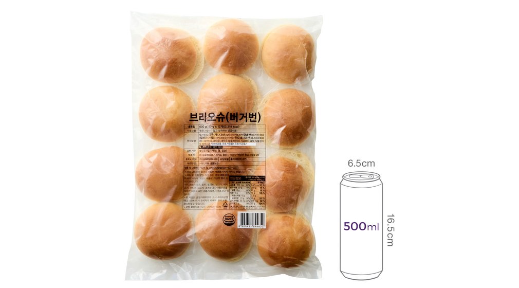 [브레밀] 브리오슈 버거번 (50g x 12개)