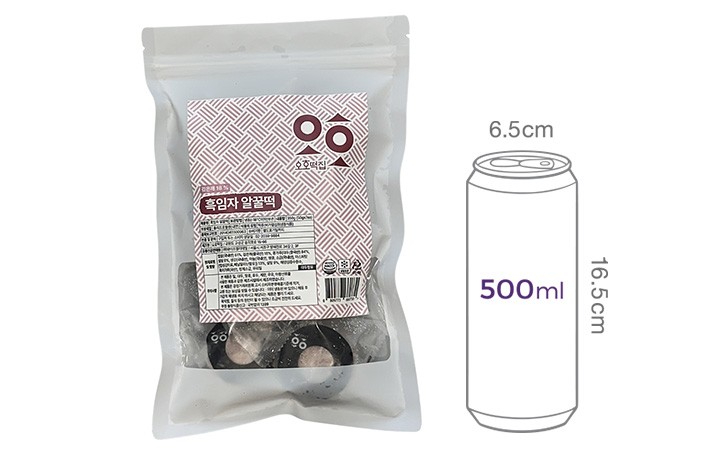 [오호떡집] 흑임자 알꿀떡 (50g X 7개입)