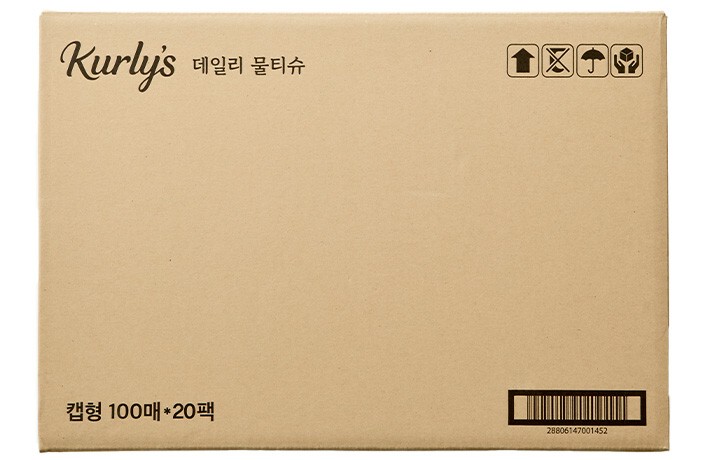 [컬리멤버스][Kurly's] 데일리 물티슈 (100매 X 20팩)