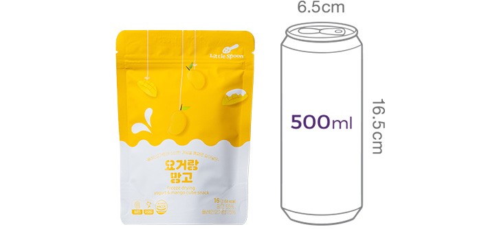 [리틀스푼] 요거트큐브 요거랑 망고 16g