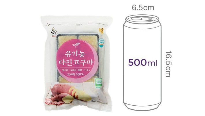 유기농 다진 고구마 110g
