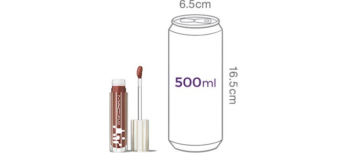 [맥] 립글라스 에어 논-스틱 글로스 에스테틱 (딥 레드 브라운)