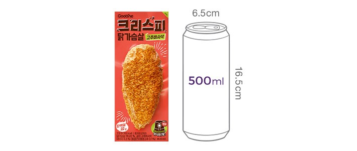 [굽네] 크리스피 닭가슴살 고추바사삭 110g (냉동)