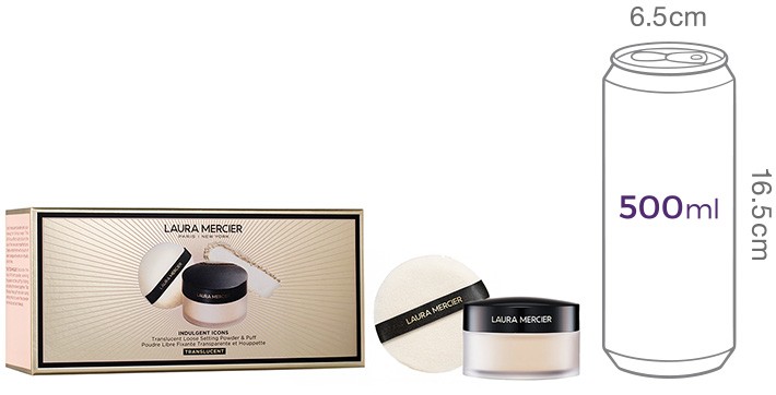 [로라 메르시에] 인덜전트 아이콘스 트랜스루센트 루스 세팅 파우더 & 퍼프 세트