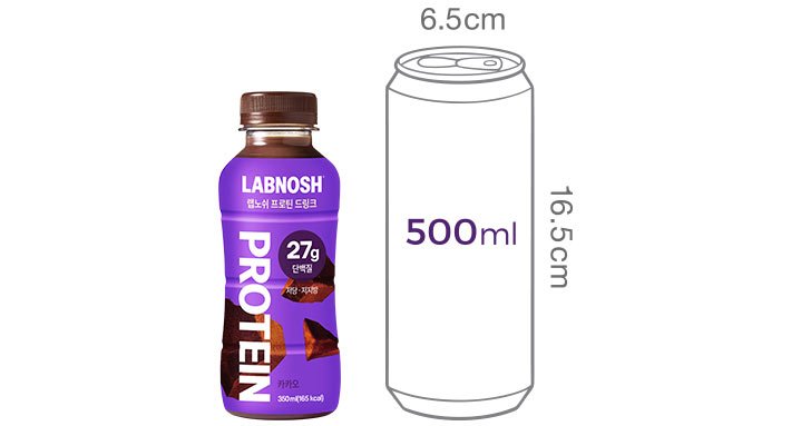[랩노쉬] 프로틴 드링크 미니 카카오 (260mL X 6개입)