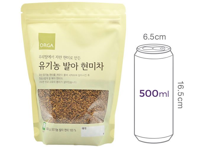 [ORGA] 유기농 발아 현미차 500g