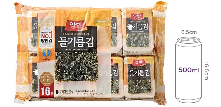 [동원] 양반 들기름 식탁김 4g X 16봉