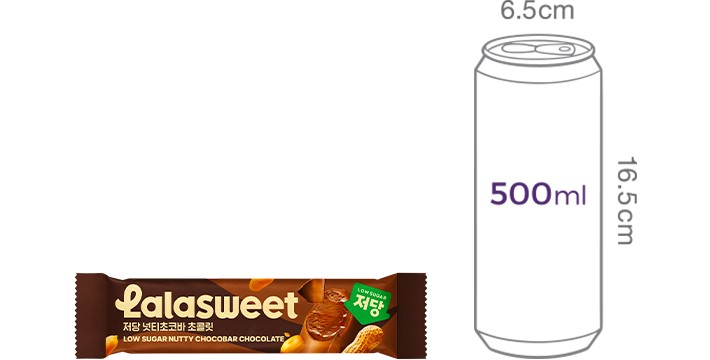 [라라스윗] 저당 넛티 초코바 초코 (70mL X 6개입)