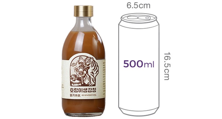 [팔팔호랑이] 자연벌꿀 흑삼 계피 생강청 450g