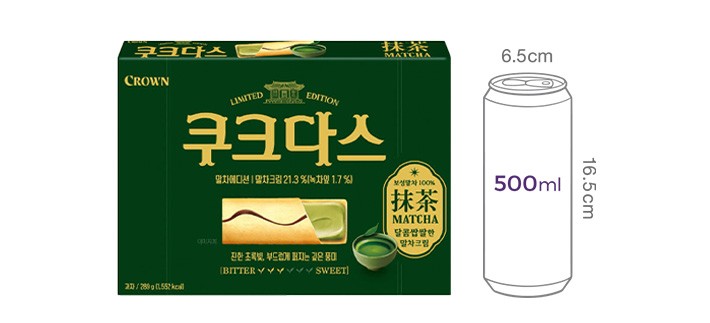 [크라운] 쿠크다스 말차 289g