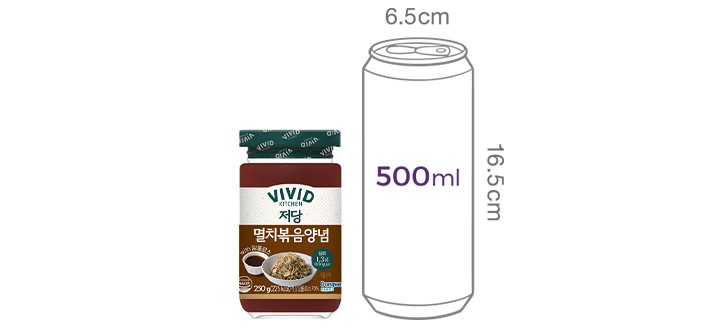 [비비드키친] 저당 멸치볶음양념 250g