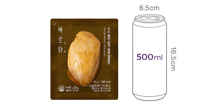 [바르닭] 소스 품은 닭가슴살 찜닭맛