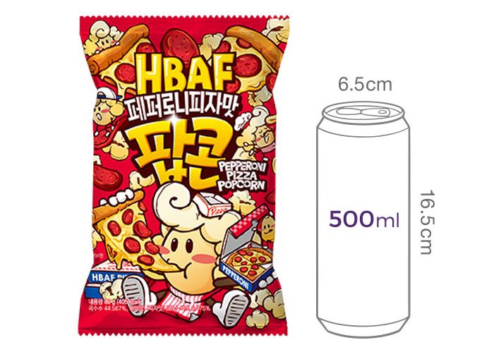 [HBAF] 페퍼로니피자맛 팝콘 80g