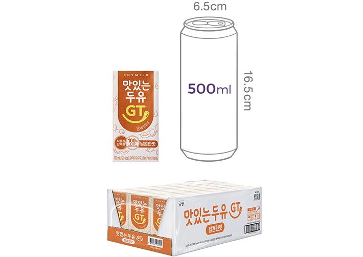 [남양] 맛있는두유GT 달콤한맛 (190mL X 24개)