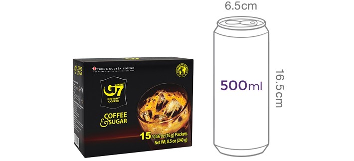 [G7] 2in1 커피&슈가 (16g X 15개입)