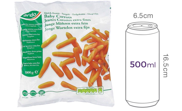 [ardo]냉동 베이비캐롯1kg