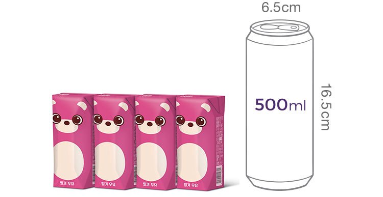 [파스퇴르] 꼬미루미 딸기우유 125ml*4개입