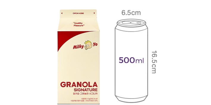 [밀키요] 수제 그래놀라 (시그니처) 210g