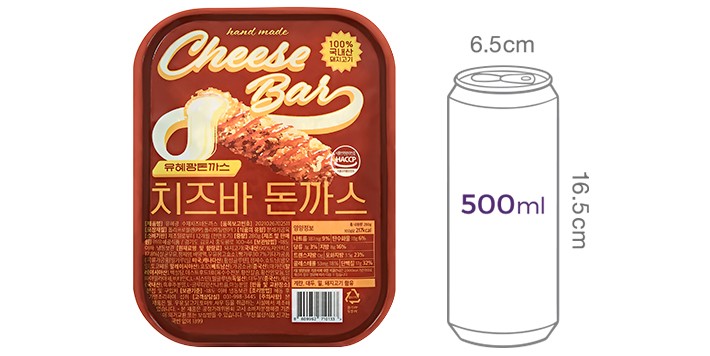 [유혜광돈까스] 수제 치즈바 돈까스 280g