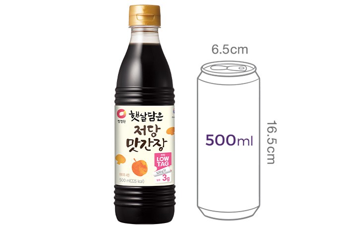[청정원] 햇살담은 저당 맛간장 500ml