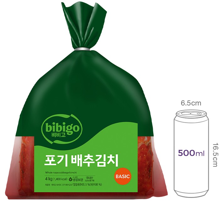[비비고] 베이직 포기김치 4kg