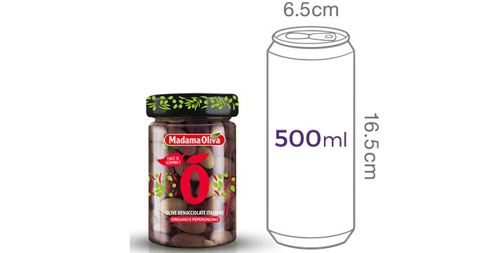 [마다마 올리바] 피티드 블랙 레치노 칠리&오레가노 300g