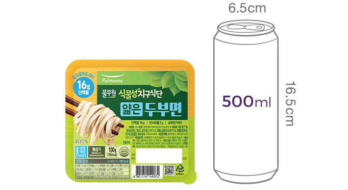 [풀무원] 식물성 지구식단 두부면 얇은면 100g