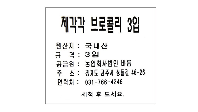 [제각각] 브로콜리 3입