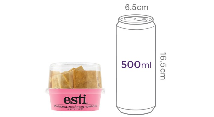 [ESTI] 카라멜라이즈 어니언 후무스 & 피타 칩스 130g
