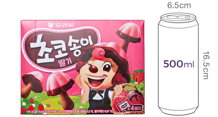 [오리온] 초코송이 딸기 144g