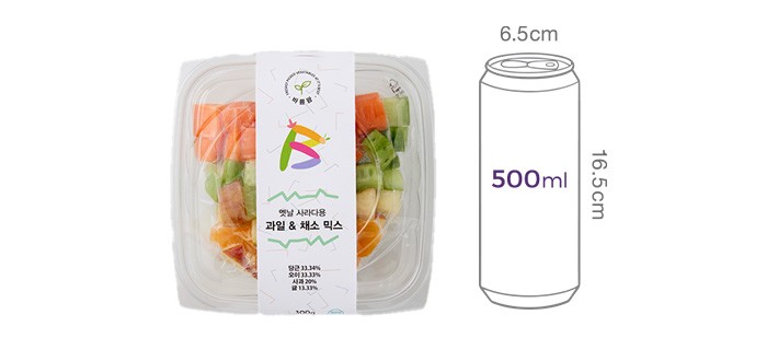 [바름팜] 옛날 사라다용 과일&채소 키트 300g
