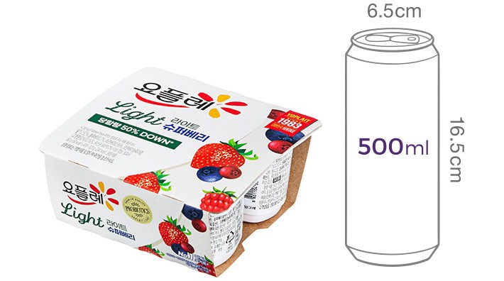 [빙그레] 요플레 라이트 슈퍼 베리 (80g X 4입)