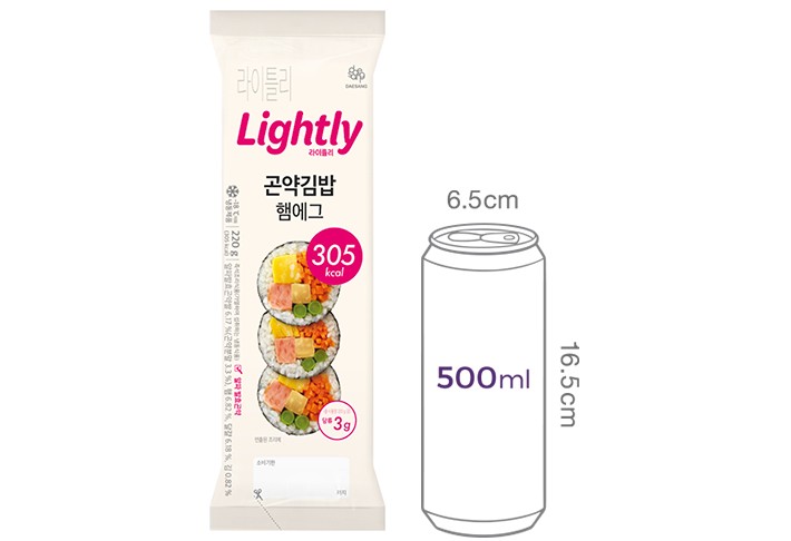 [라이틀리] 곤약김밥 햄에그