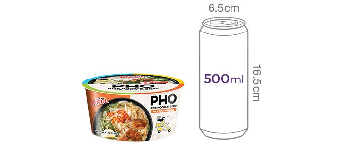 [쿵딘 포] 폭립향 쌀국수 68g