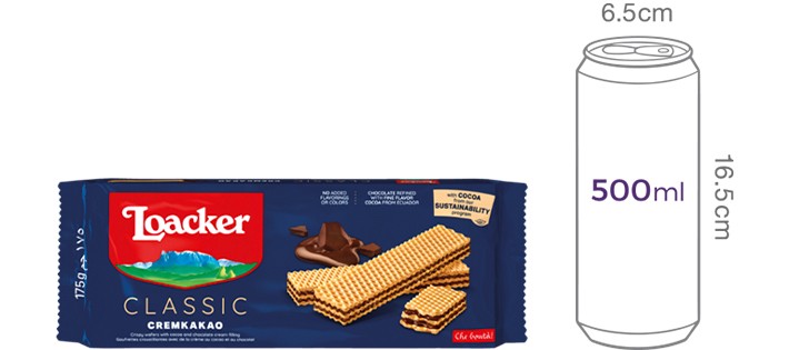 [로아커] 클래식 웨하스 (크림카카오) 175g