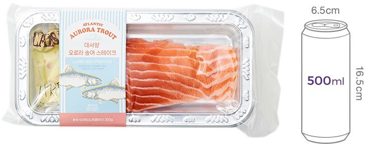 [쌜모네키친] 대서양 오로라 송어 스테이크 200g (냉장)