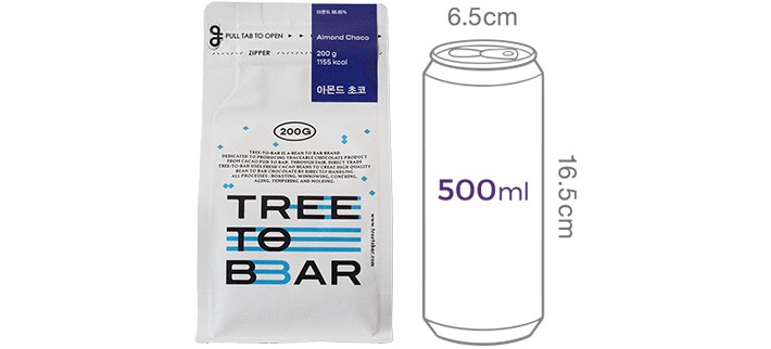 [트리투바] 아몬드초코 200g