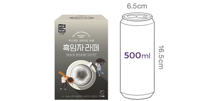 [녹차원] 흑임자라떼 (18g X 10개입)