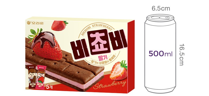 [오리온] 비쵸비 딸기 125g