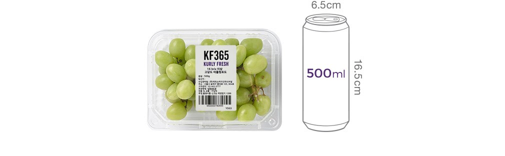 [컬리멤버스] [KF365] 16brix이상 고당도 애플청포도 500g