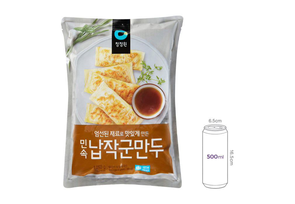 [청정원] 민속 납작군만두 1050g