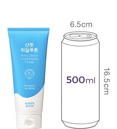 [해피바스] 산뜻 히알루론 클렌징 폼 200g