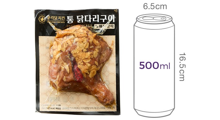 [푸라닭] 통 닭다리 구이 뉴매드갈릭 250g(냉동)