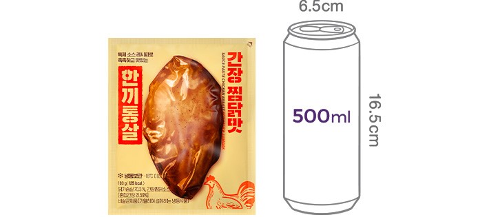 21.[한끼통살] 소스 닭가슴살 간장찜닭맛 (1입)